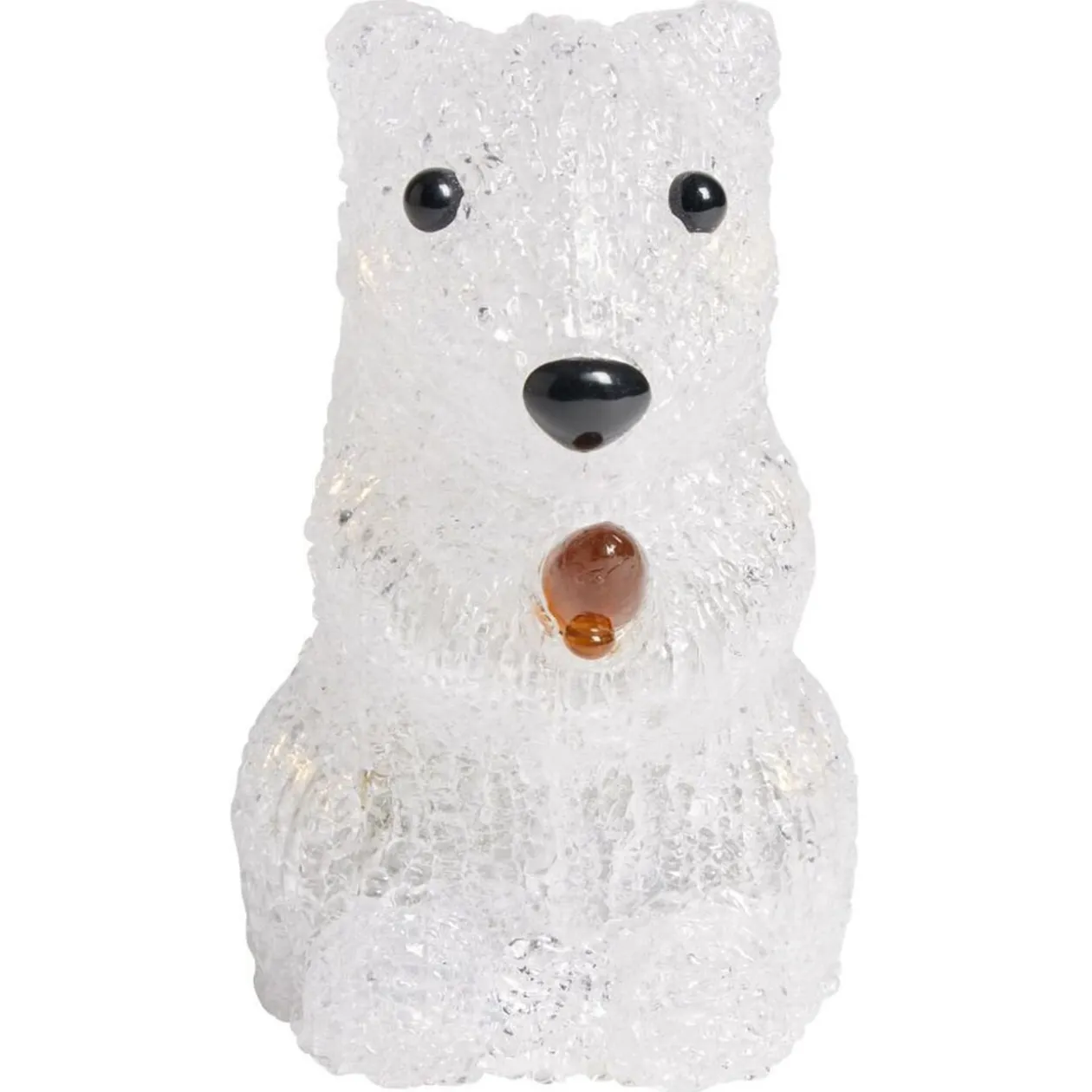 Écureuil lumineux en acrylique 12LED blanc chaud H11,5cm