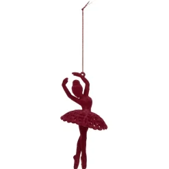 Danseuse ballerine velours à suspendre Noël