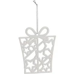 Déco à suspendre pailletée blanche ou rouge - 10 modèles