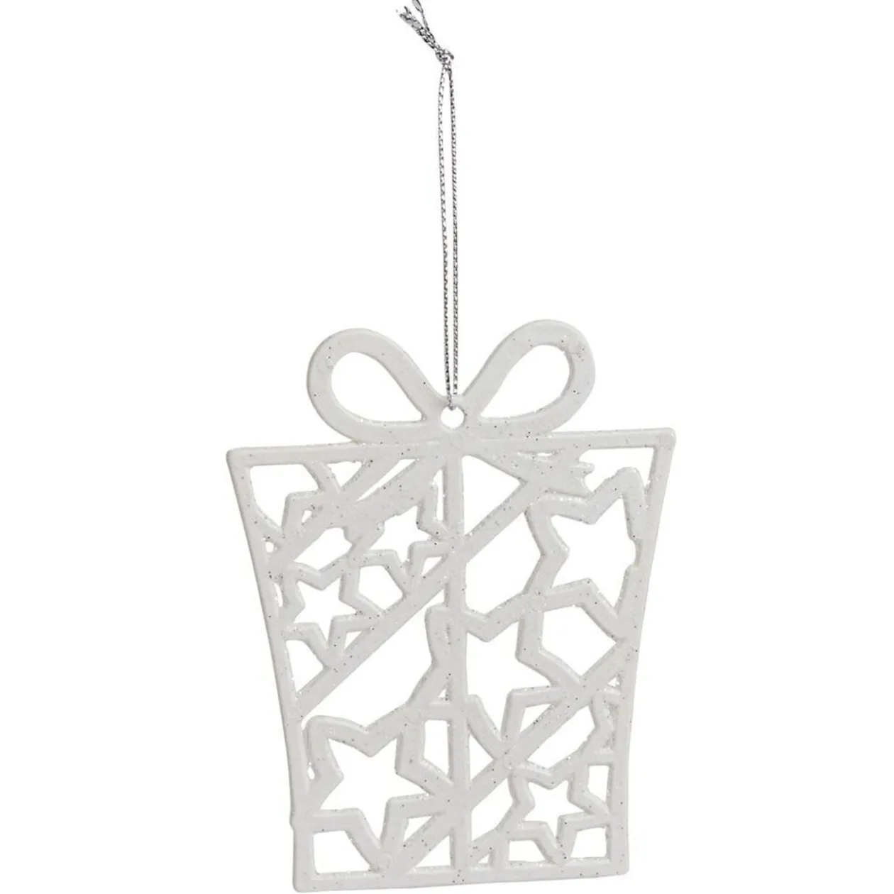 Déco à suspendre pailletée blanche ou rouge - 10 modèles