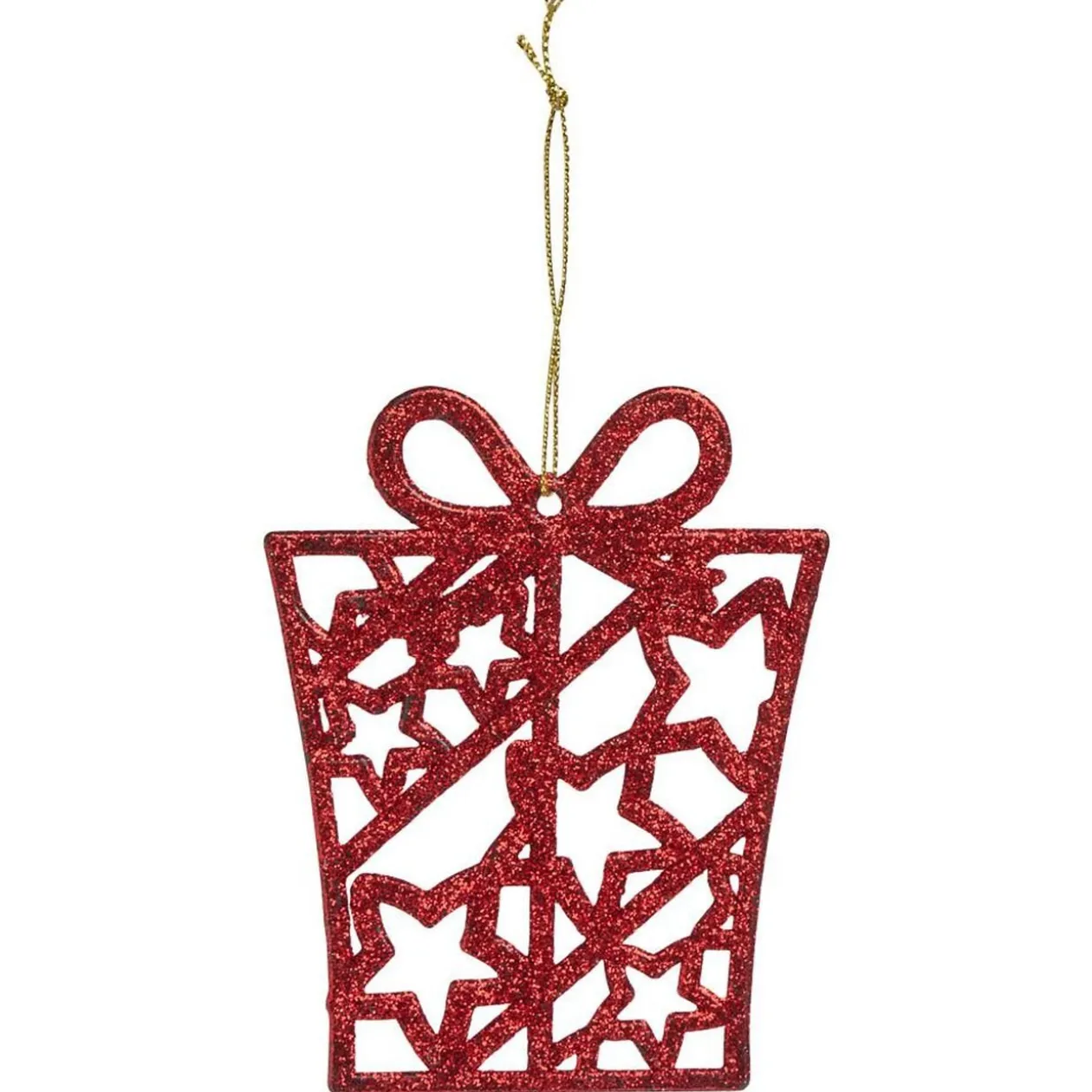 Déco à suspendre pailletée blanche ou rouge - 10 modèles