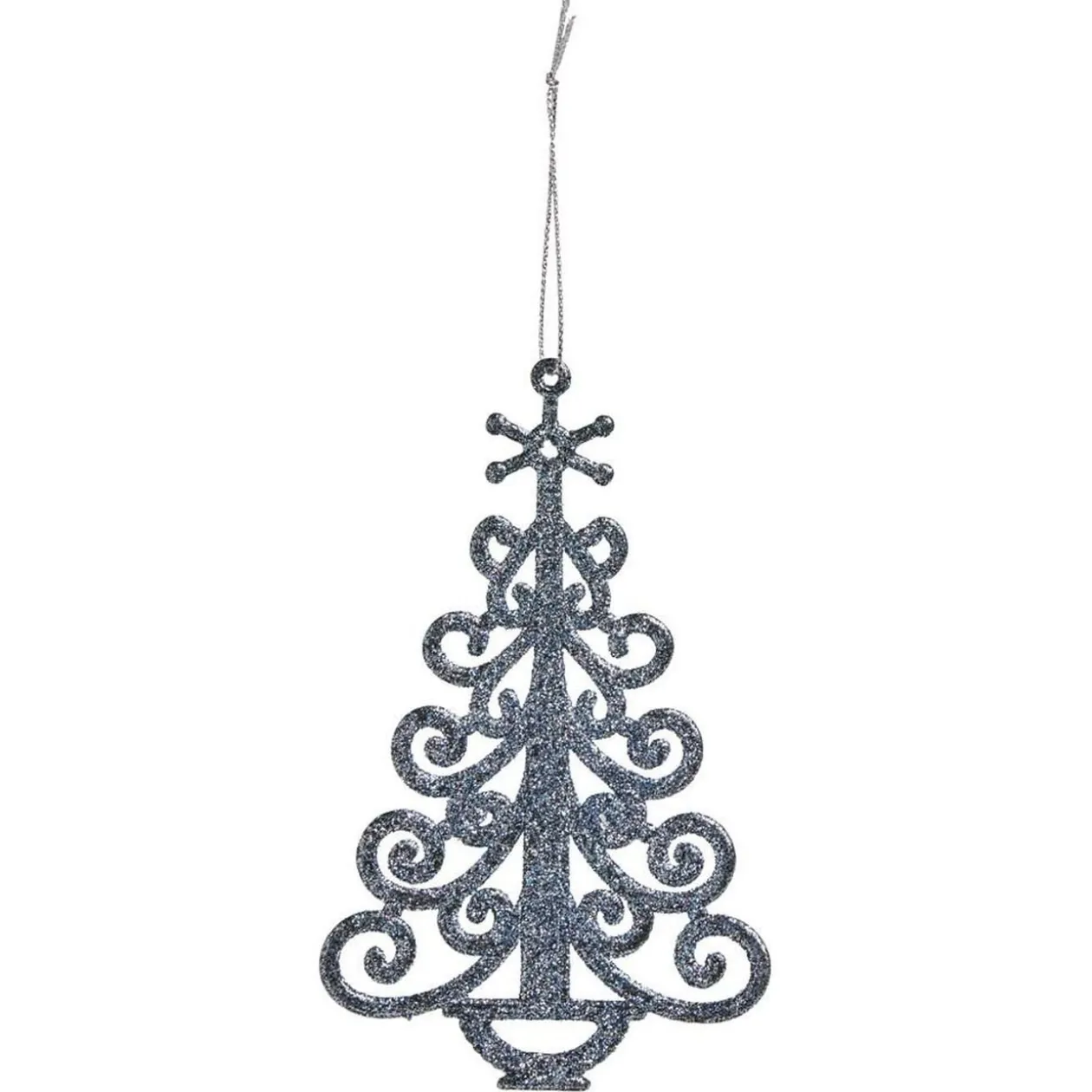 Déco à suspendre paillette argenté - 10 modèles