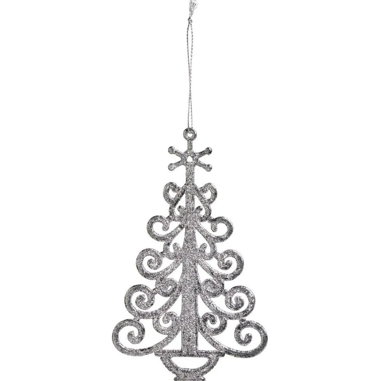 Déco à suspendre paillette argenté - 10 modèles