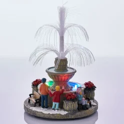 Déco de Noël fontaine lumineuse intérieur 4 LED
