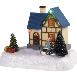 Déco de Noël maison lumineuse 5 LED