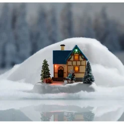 Déco de Noël maison lumineuse 5 LED