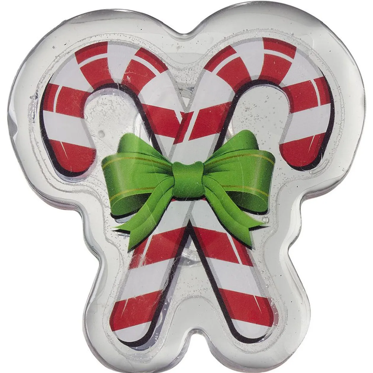 Déco fenêtre sticker gel lumineux sucre d'orge Noël