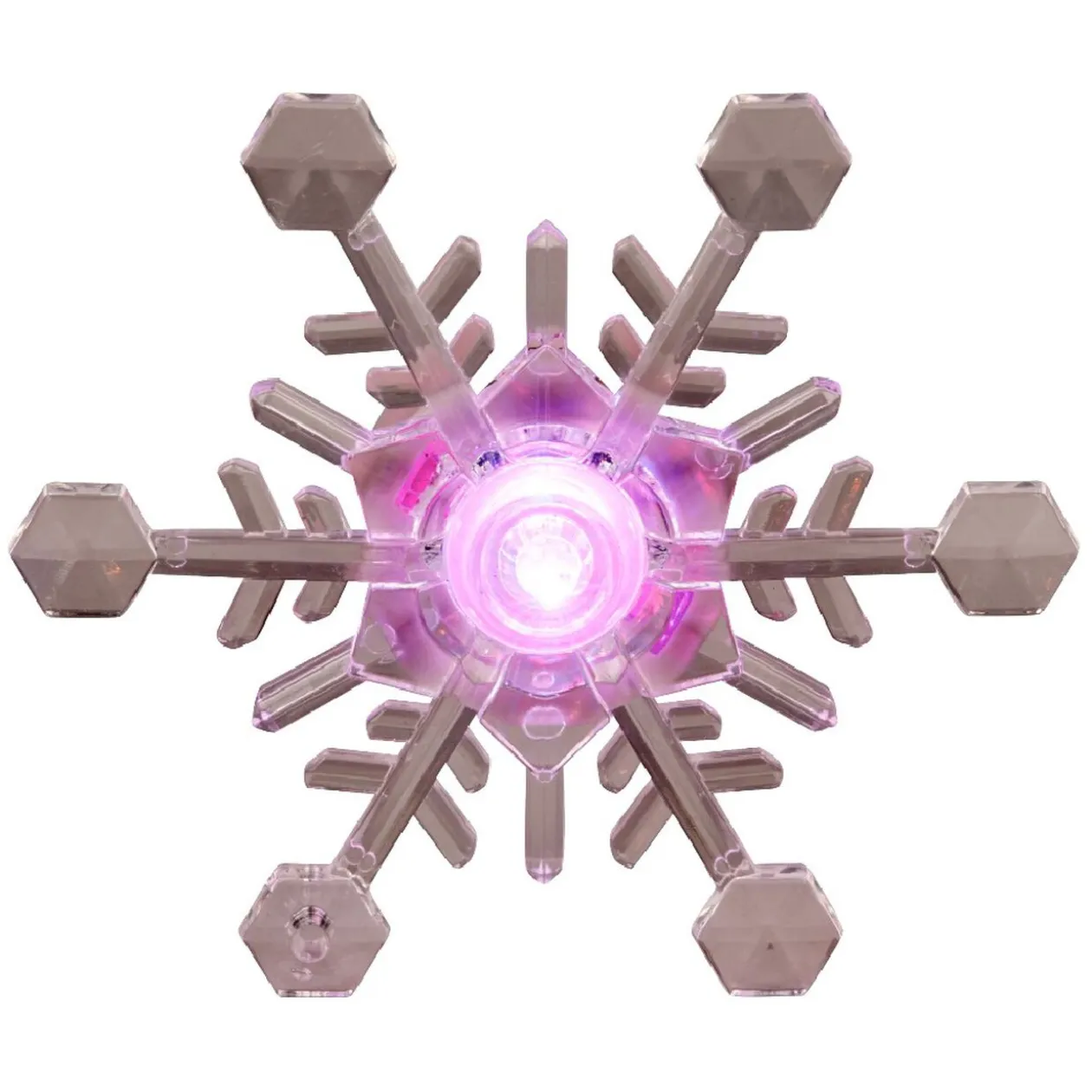 Déco fenêtre ventouse Flocon LED