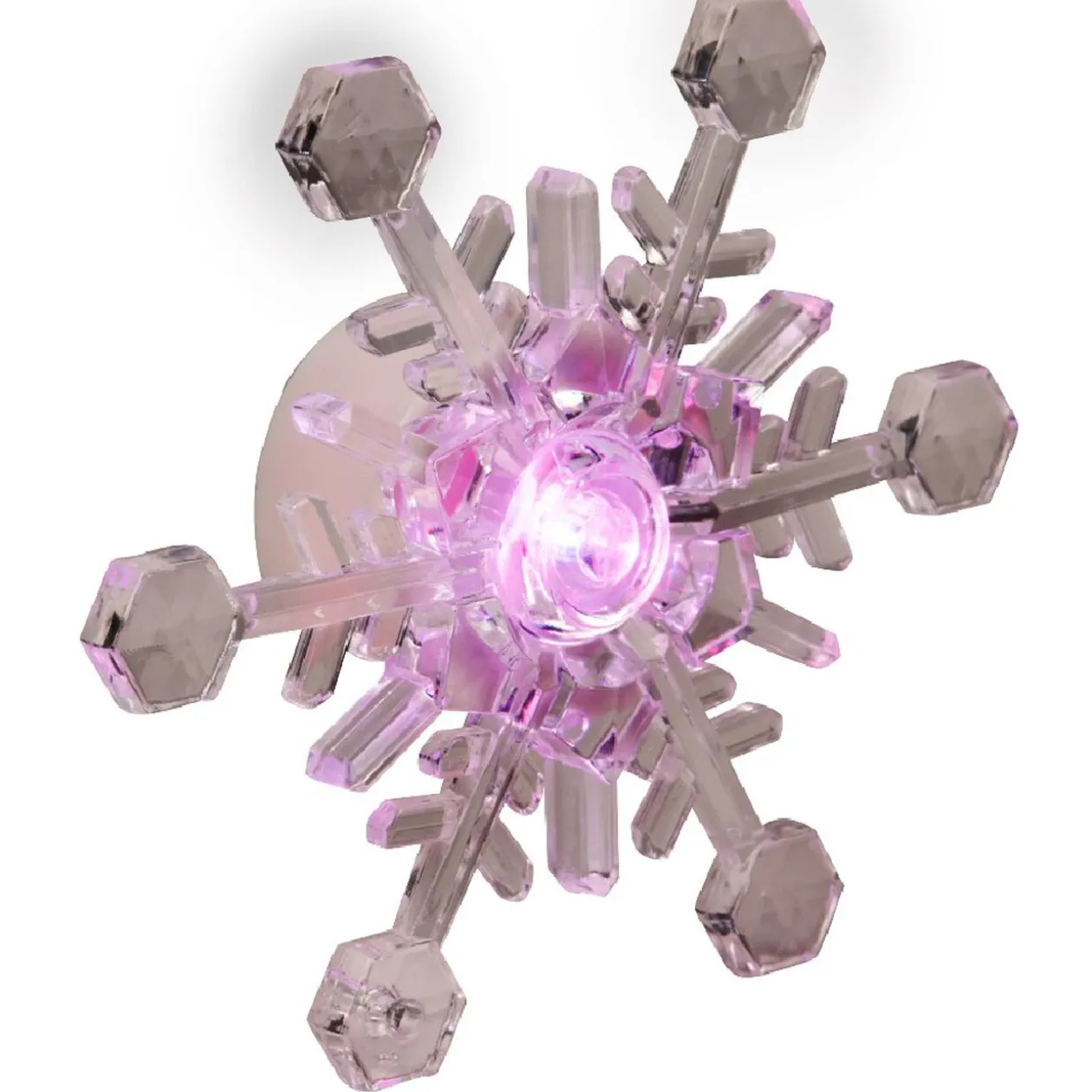 Déco fenêtre ventouse Flocon LED