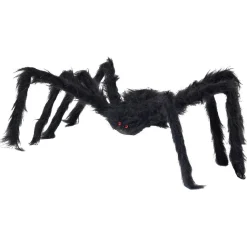 Déco Halloween araignée noire 75cm