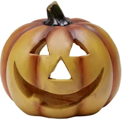Déco Halloween citrouille souriante à poser orange