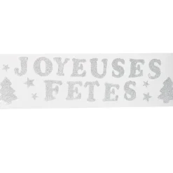 Décor fenêtre joyeuses fêtes