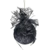 Décoration à suspendre de Noël à plumes dorée et noire