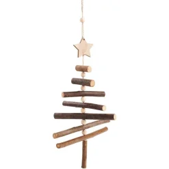 Décoration à suspendre de Noël sapin naturelle