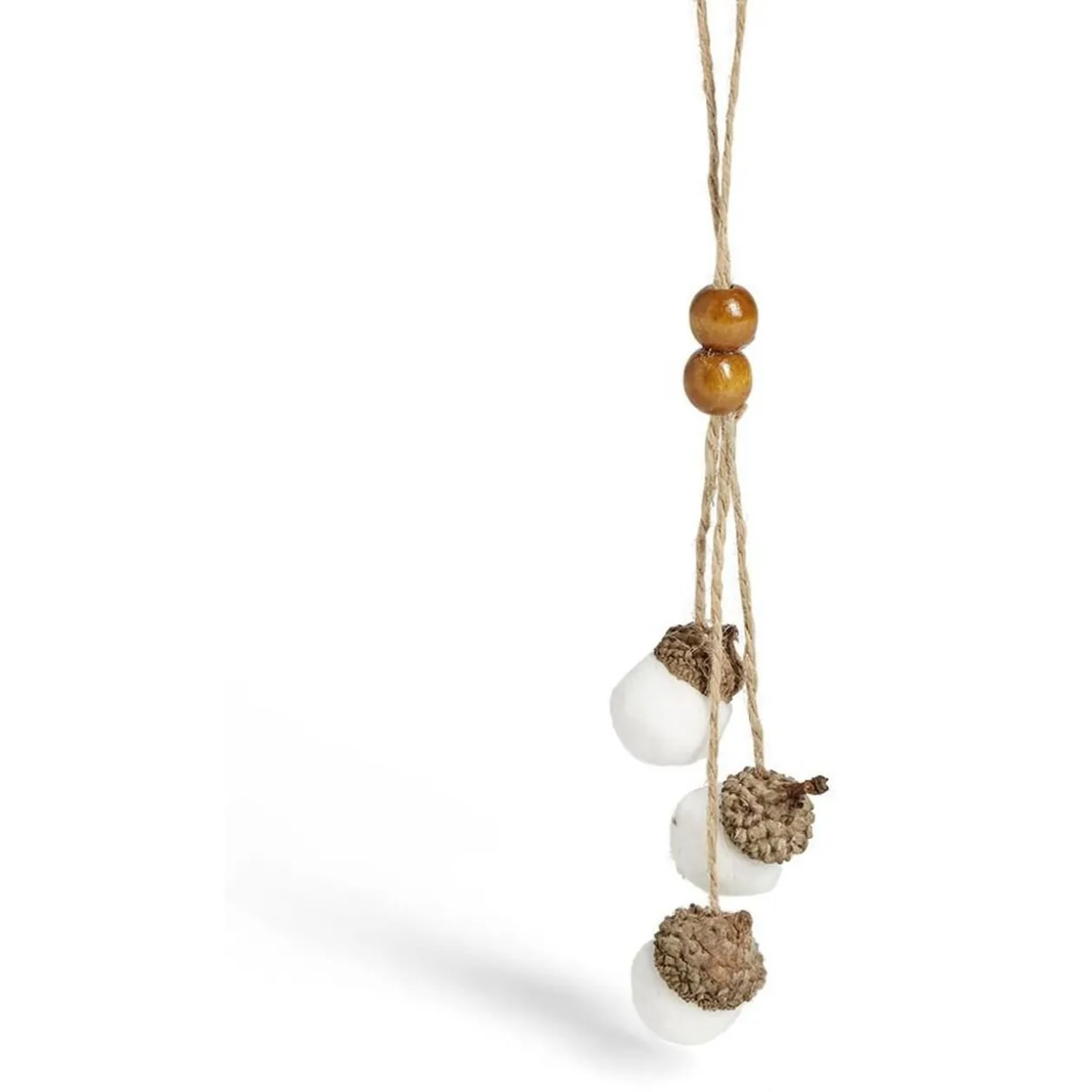 Décoration à suspendre gland marron x3