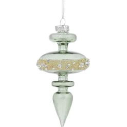 Décoration de Noël à paillettes en verre