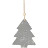 Décoration de Noël à suspendre grise