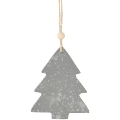 Décoration de Noël à suspendre grise