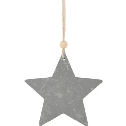 Décoration de Noël à suspendre grise