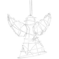 Décoration de Noël ange en métal à suspendre