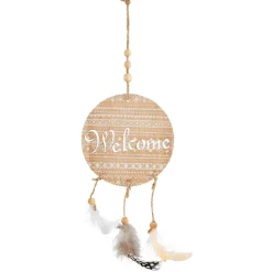 Décoration de Noël attrape rêves à suspendre naturelle