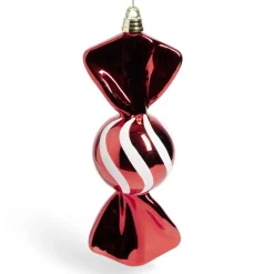Décoration de Noël bonbon forme XL à suspendre H60cm - 2 coloris