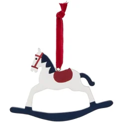 Décoration de Noël cheval à bascule