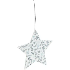 Décoration de Noël en bois à suspendre L10x10 cm