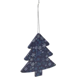 Décoration de Noël en bois à suspendre L10x10 cm