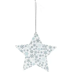 Décoration de Noël en bois à suspendre L10x10 cm