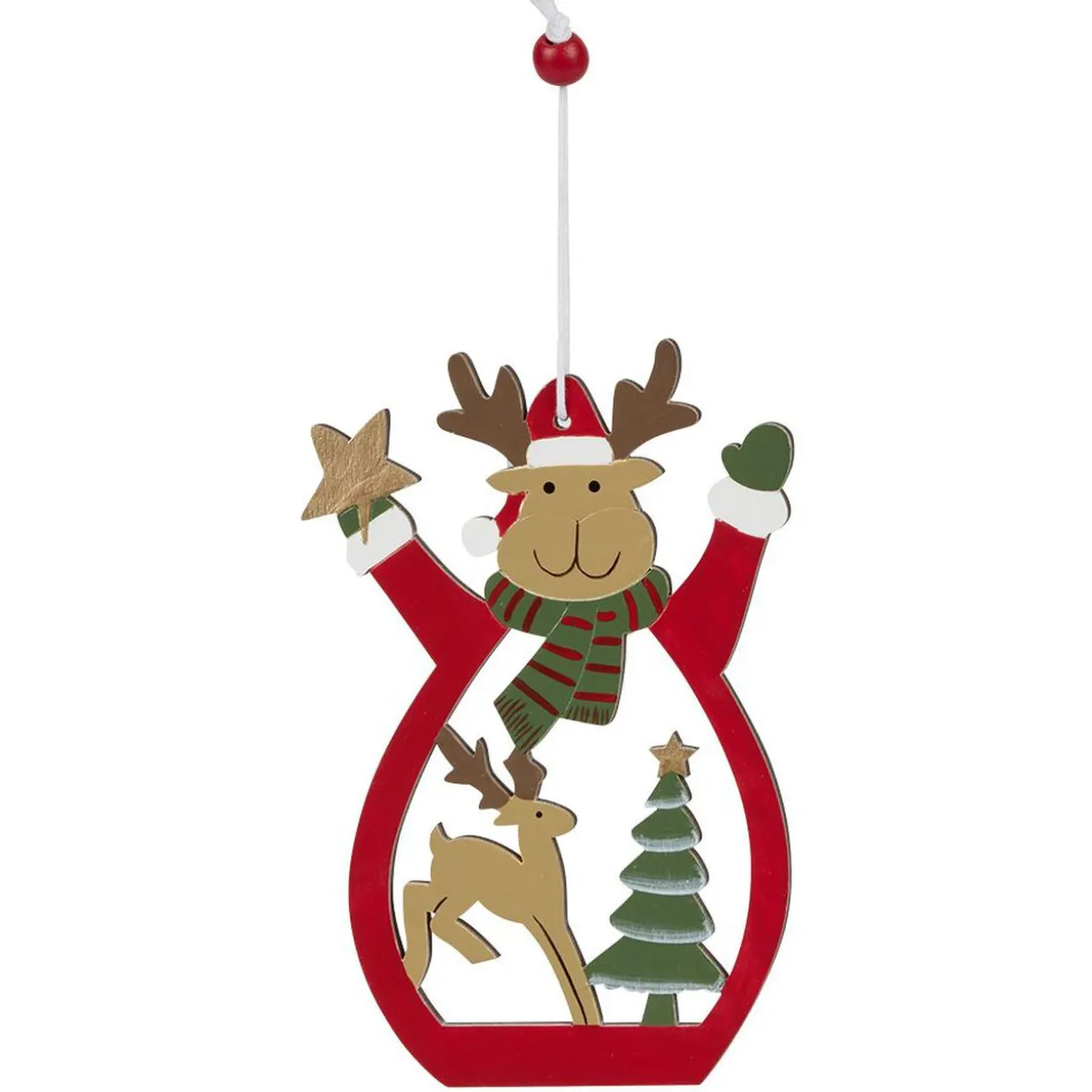 Décoration de Noël en bois à suspendre