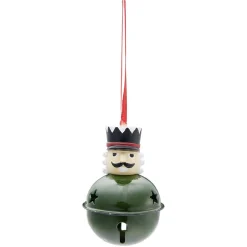 Décoration de Noël grelot soldat en métal à suspendre
