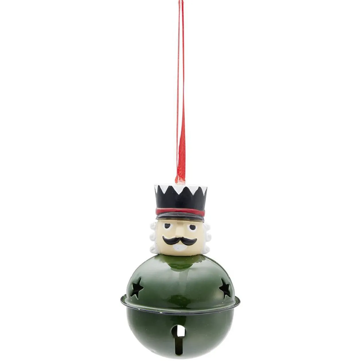 Décoration de Noël grelot soldat en métal à suspendre