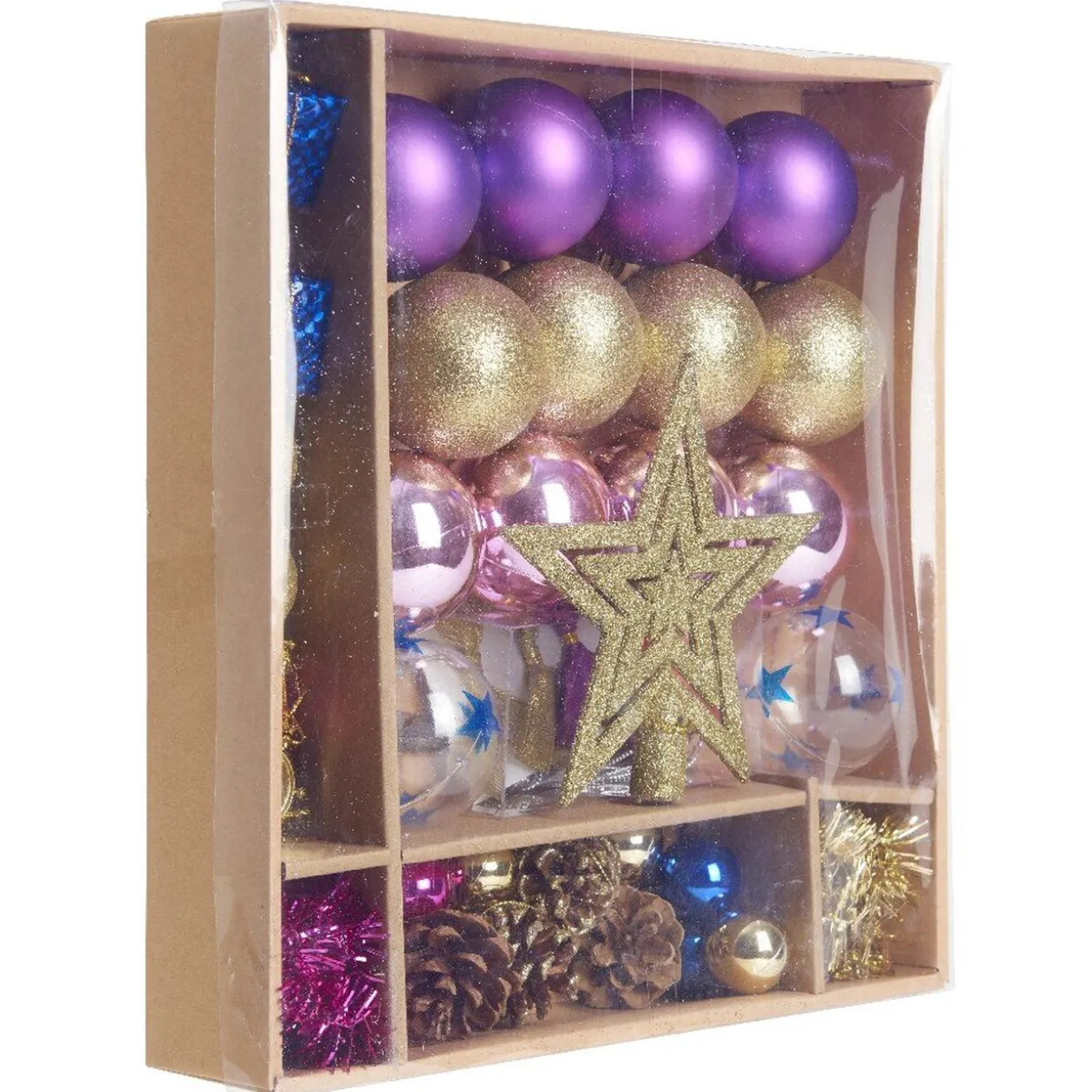 Décoration de Noël multicolore x40