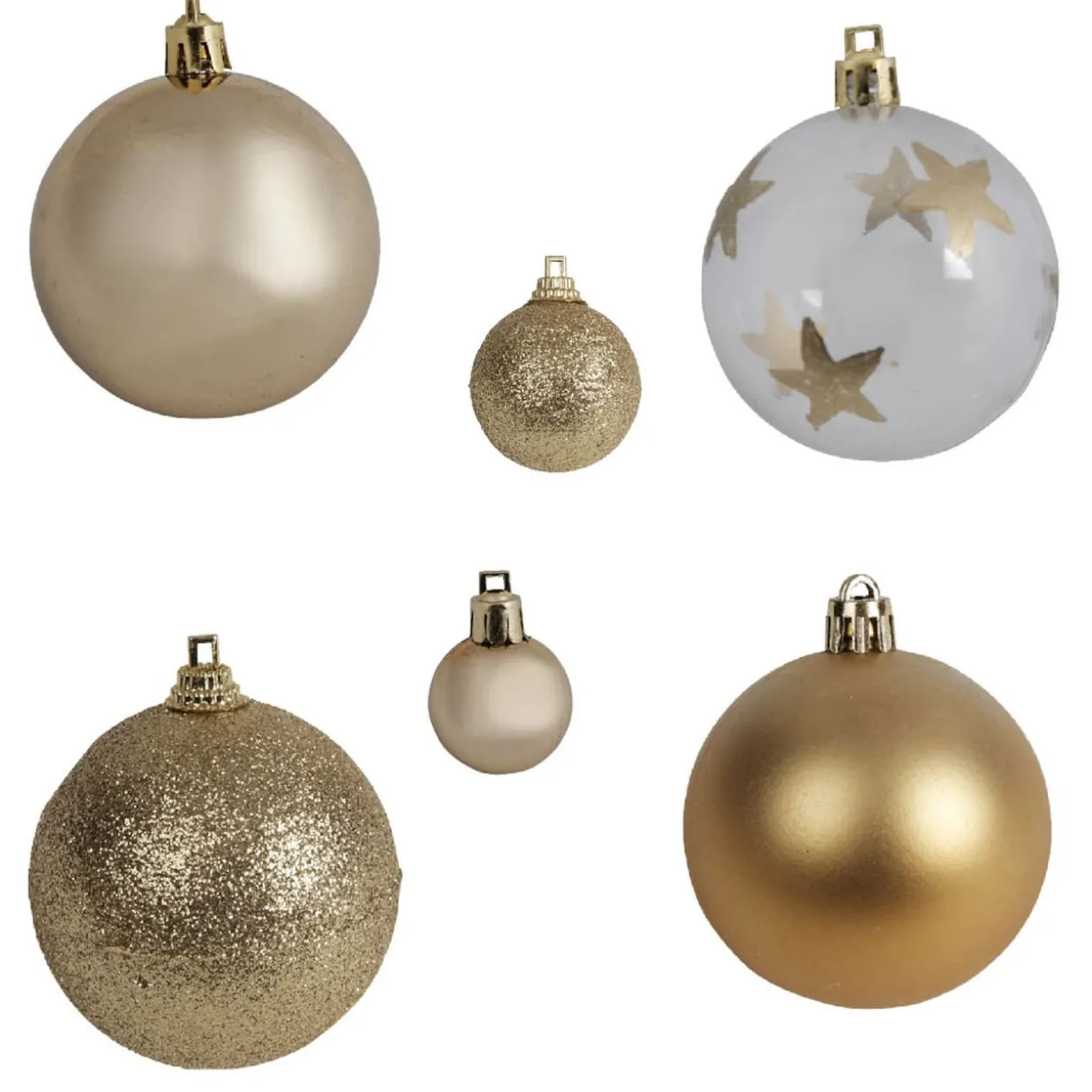 Décoration de Noël or à suspendre x 40