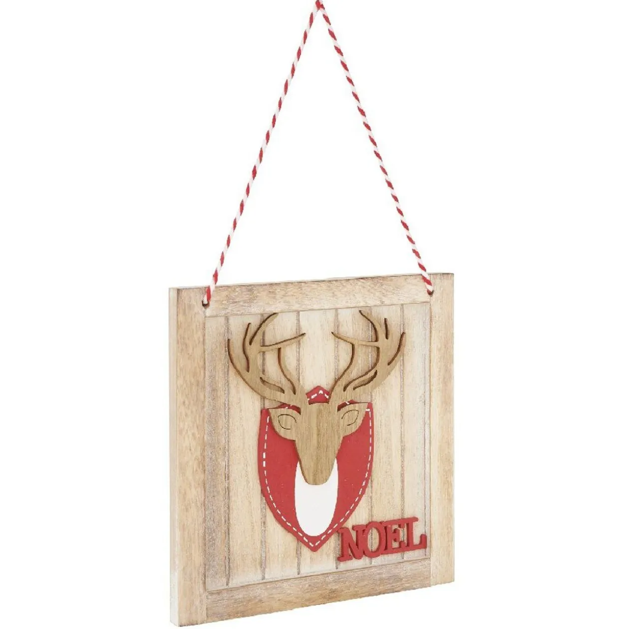 Décoration de Noël panneau en bois avec renne