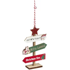 Décoration de Noël panneau de signalisation