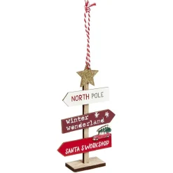 Décoration de Noël panneau de signalisation