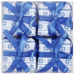 Décoration de Noël paquet-cadeau à suspendre x4