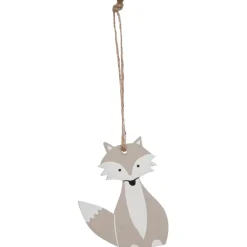 Décoration de Noël renard assis à suspendre