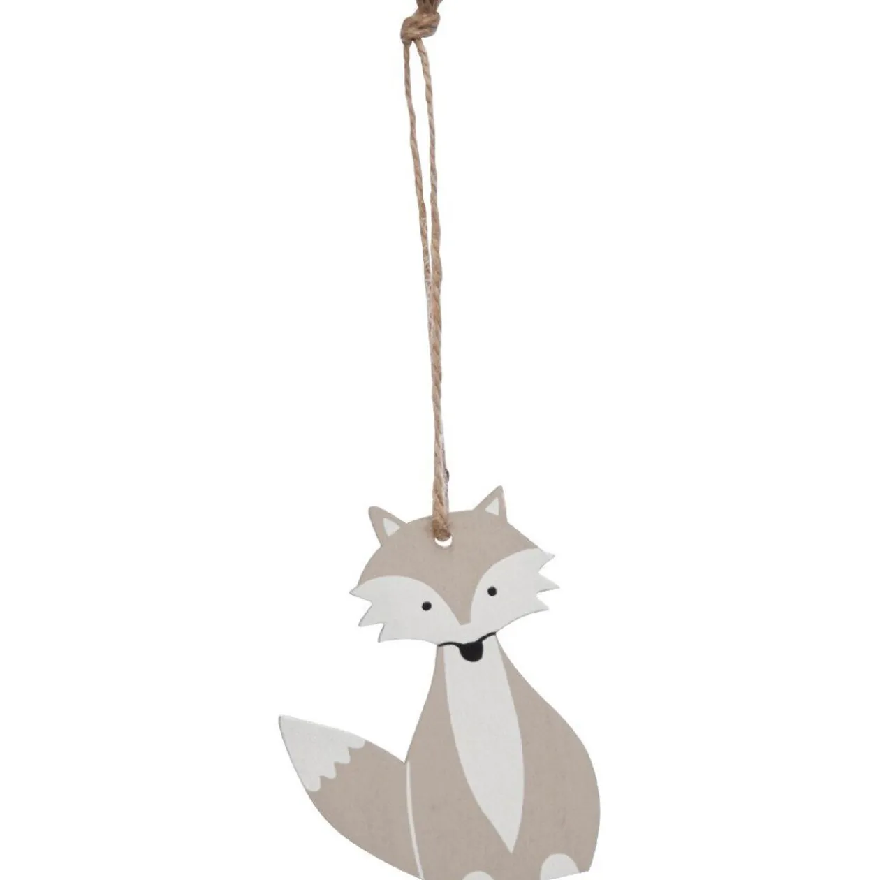 Décoration de Noël renard assis à suspendre