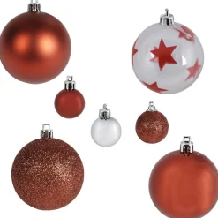 Décoration de Noël rouge à suspendre x 40