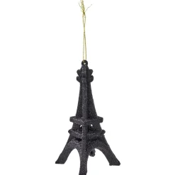 Décoration de Noël Tour Eiffel à suspendre en résine 2 modèles