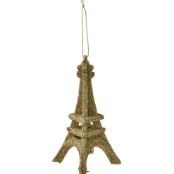 Décoration de Noël Tour Eiffel à suspendre en résine 2 modèles