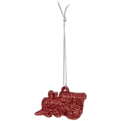 Décoration de Noël train à suspendre x4