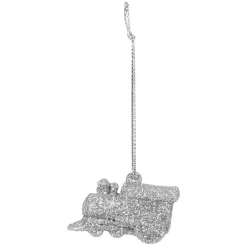 Décoration de Noël train à suspendre x4