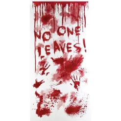 Décoration de porte ensanglantée Halloween