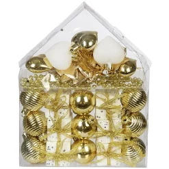 Décoration de Sapin de Noël Blanc Doré x30