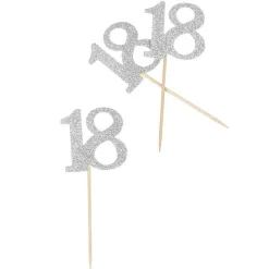 Décoration de table anniversaire 18 ans argenté