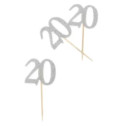 Décoration de table anniversaire 20 ans argenté